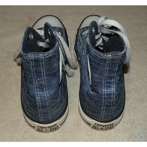 Converse Chuck Taylor All Star Women’s Size 10 Sneakers Shoes Blue Silver Mix - Picture 4 of 5